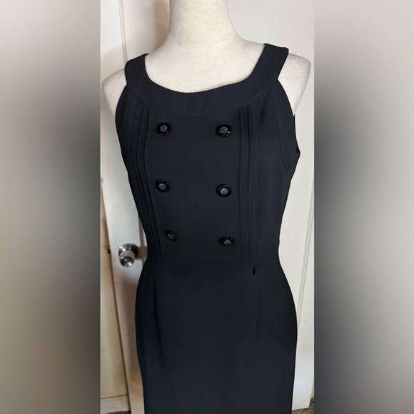 Tahari Pencil Midi Dress Racerback Sleeveless Business Office Professional - Picture 8 of 9